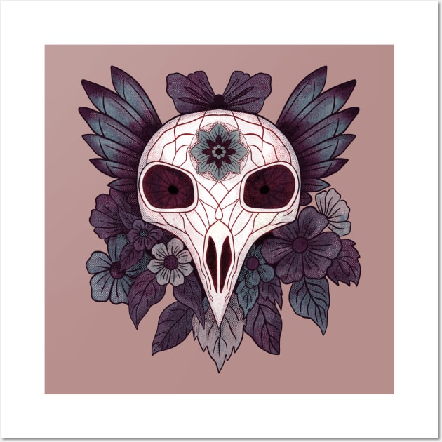 Bird skull Wall Art by Ange art